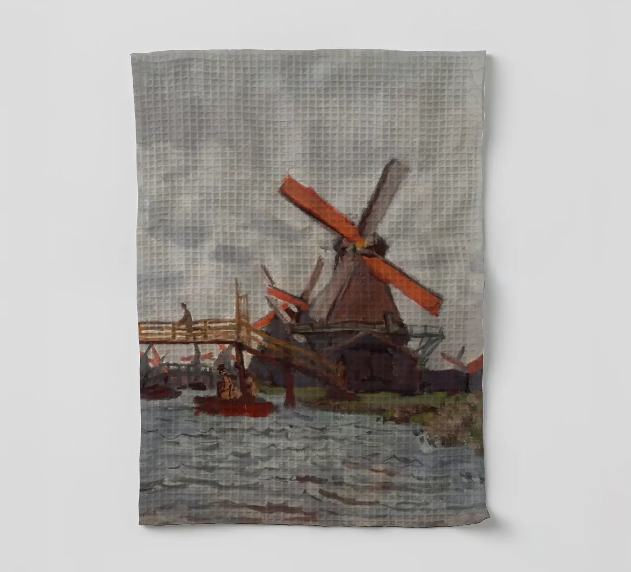Claude Monet - Mulini a vento vicino a Zaandam canovaccio da cucina da Timeless Artworks