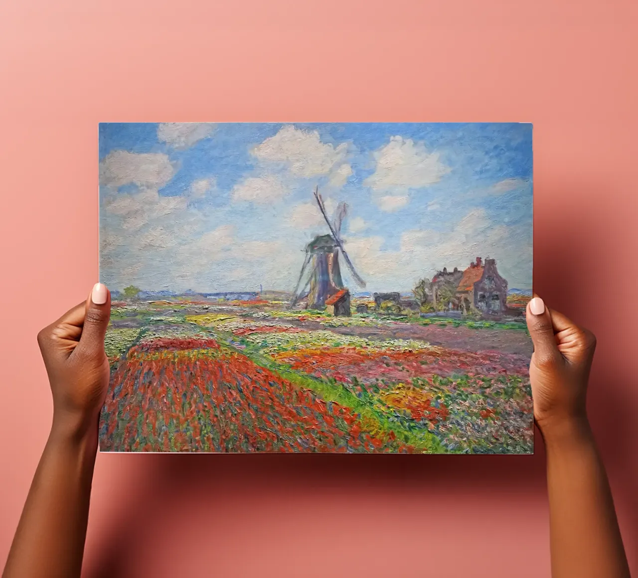 Claude Monet - Fields of Tulip With The Rijnsburg Windmill sticker sheet by Timeless Artworks
