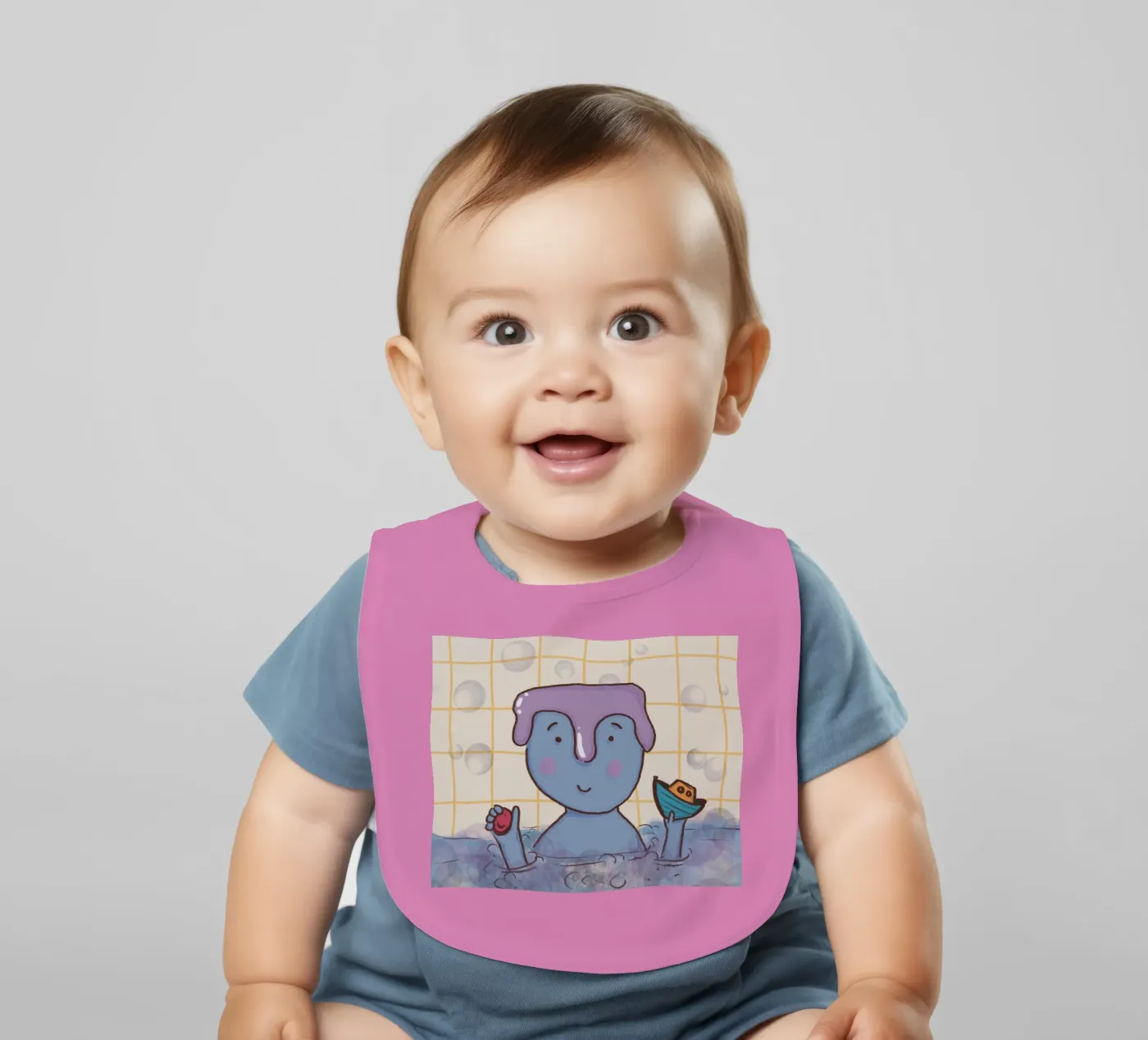 Bath time baby bib by Beeeplan