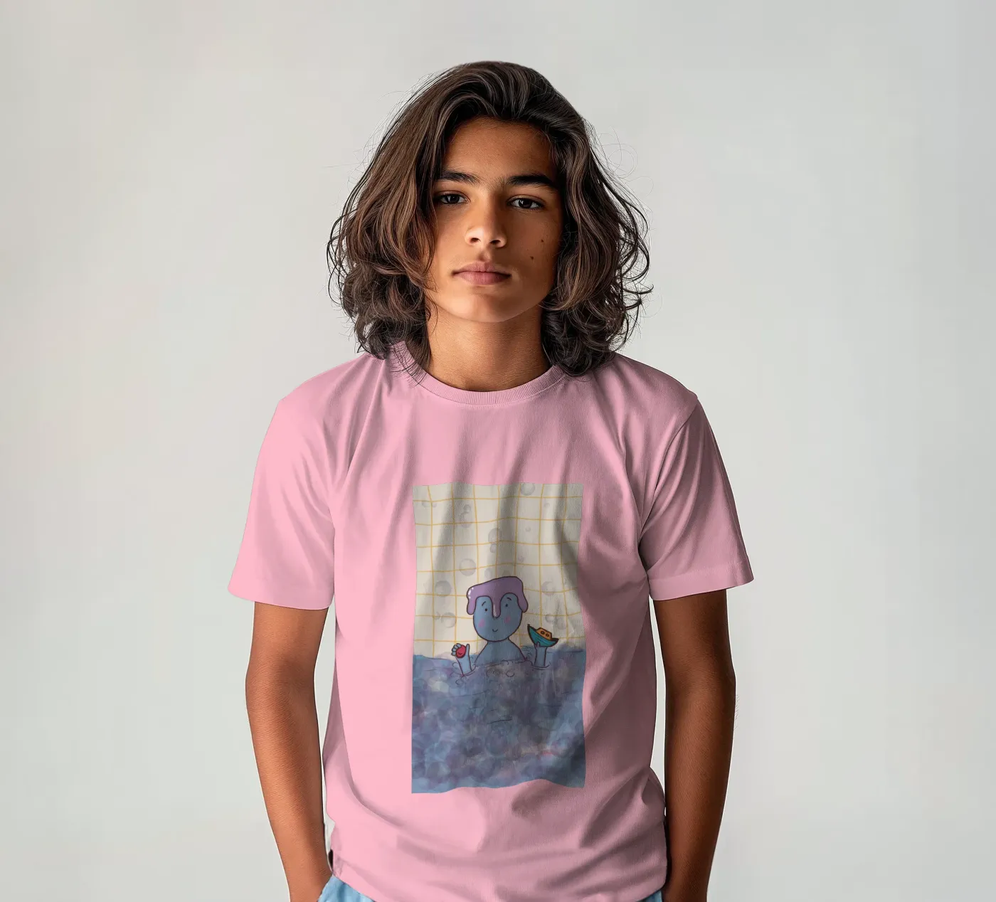 Il tempo del bagno t-shirt bambini da Beeeplan