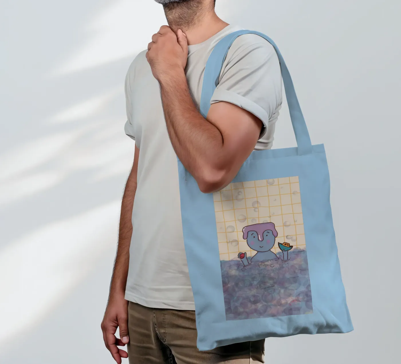 Bath time tote bag by Beeeplan