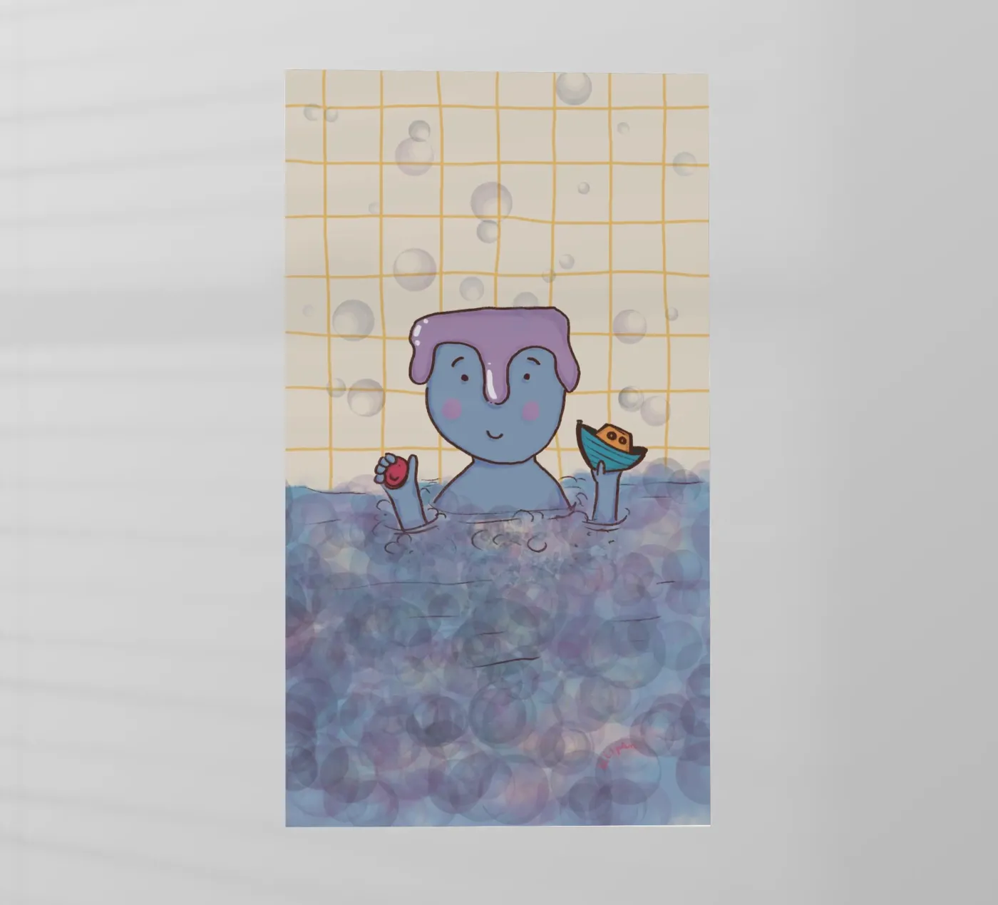 Bath time backlit film by Beeeplan