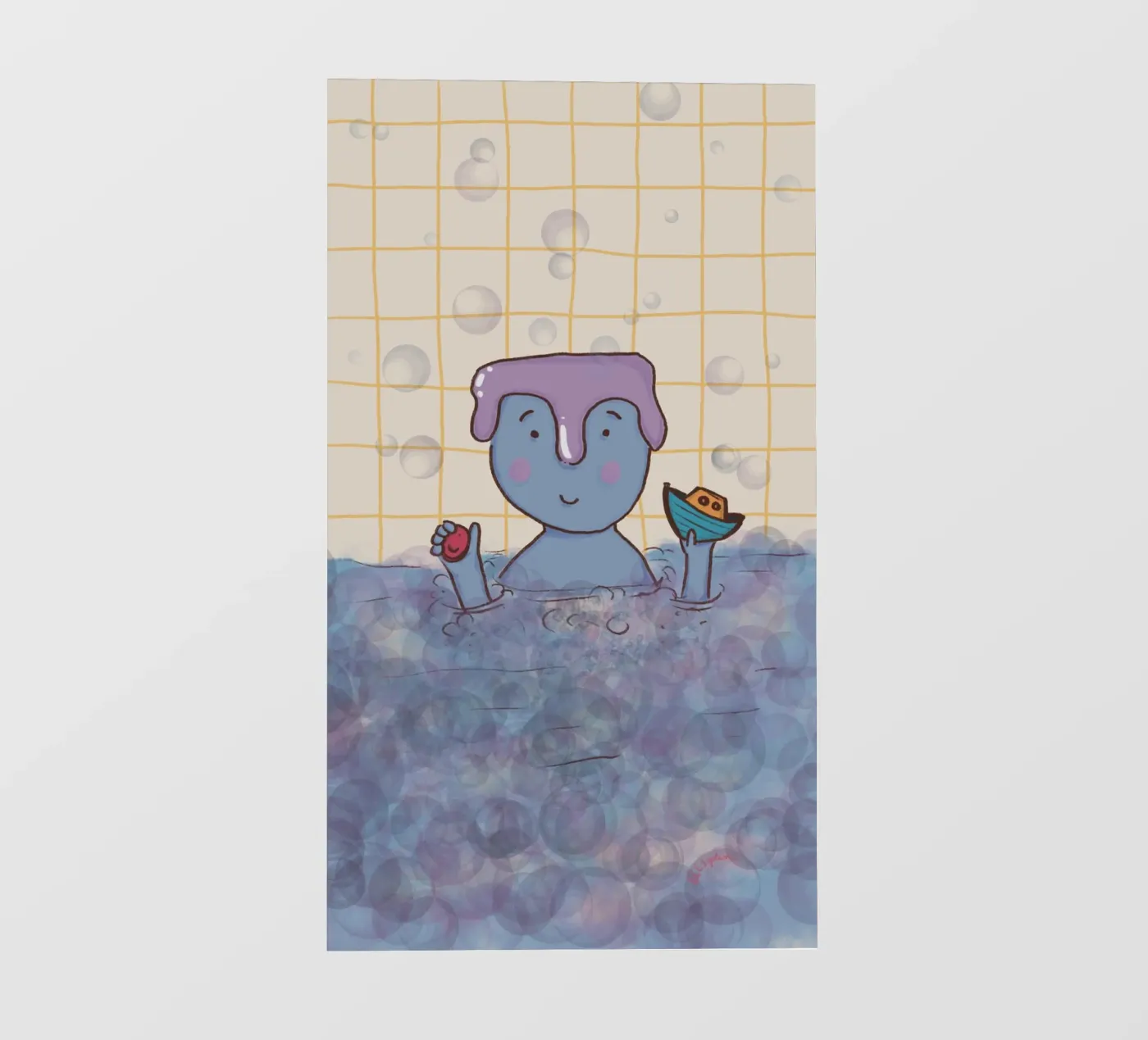 Bath time backlit film by Beeeplan