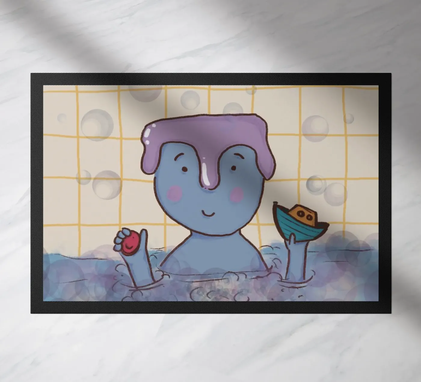 Bath time deurmat van Beeeplan