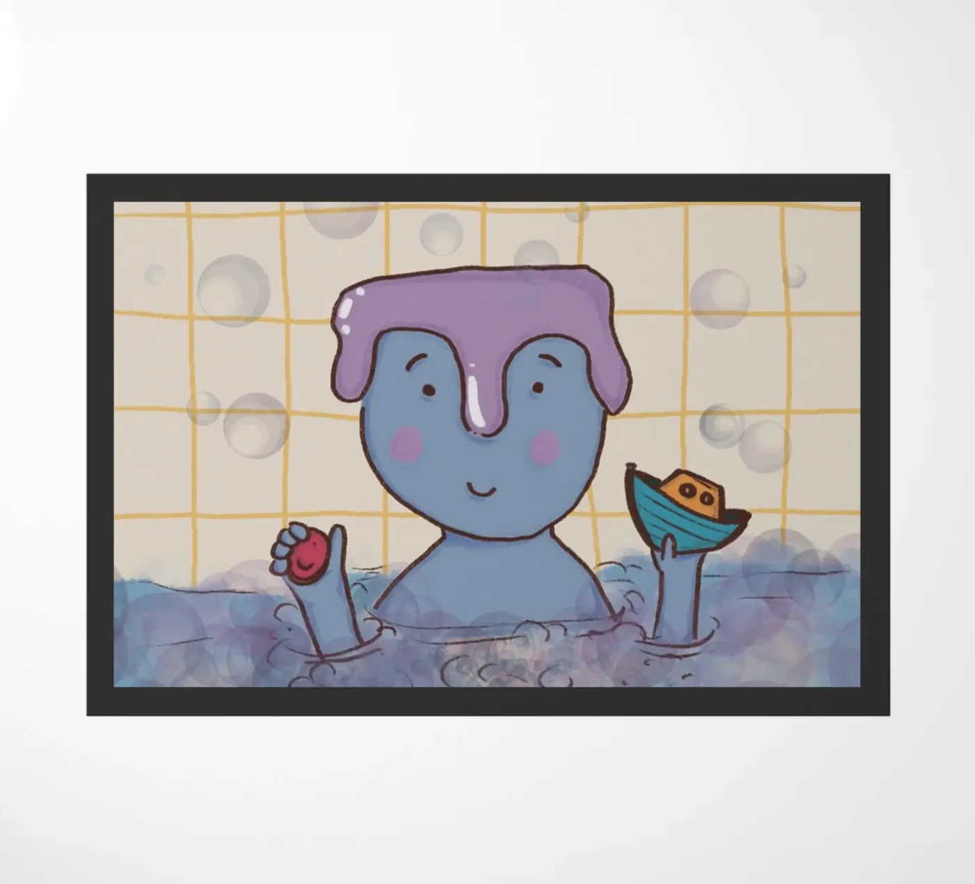 Bath time deurmat van Beeeplan