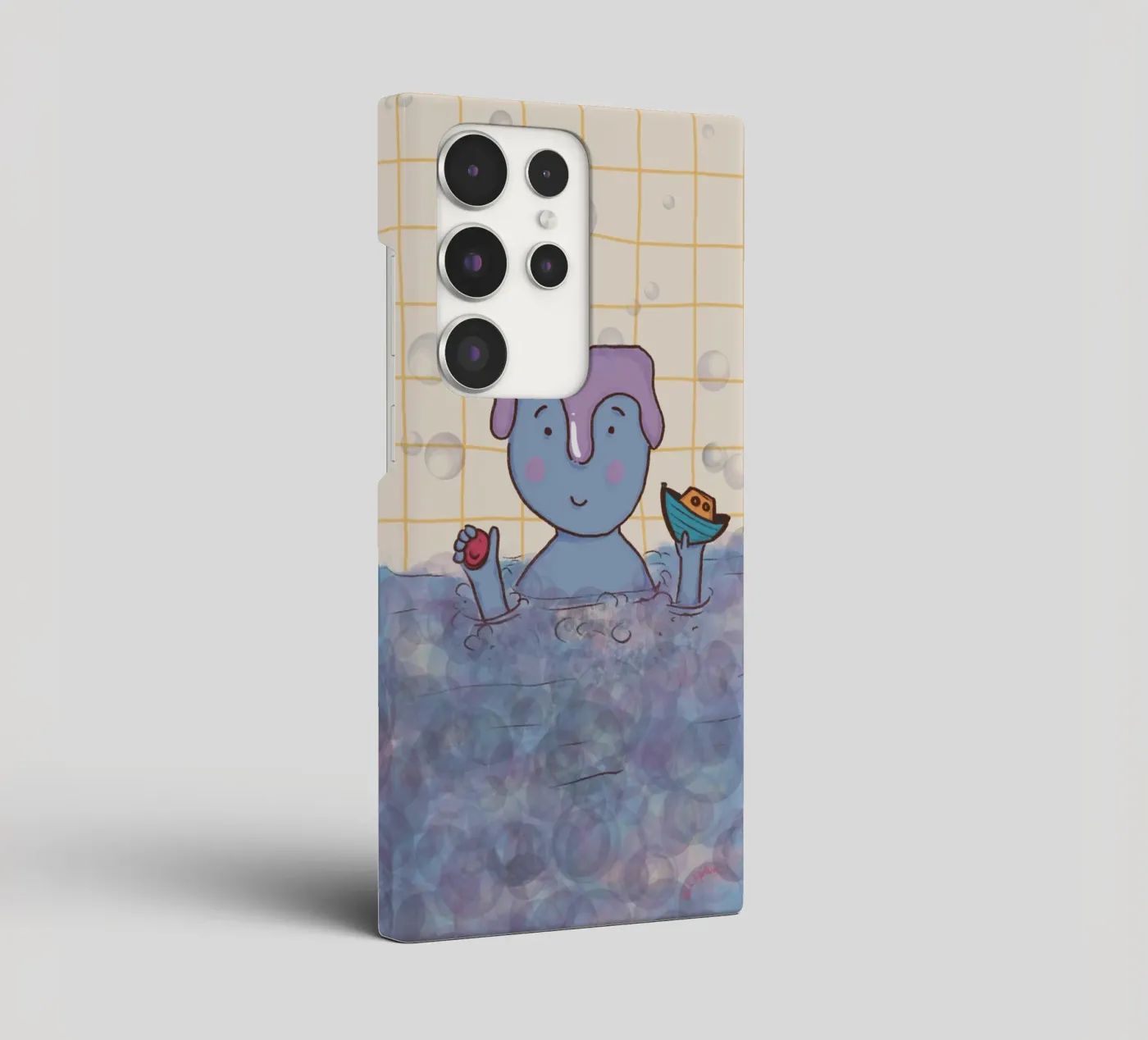 Bath time samsung phone case by Beeeplan