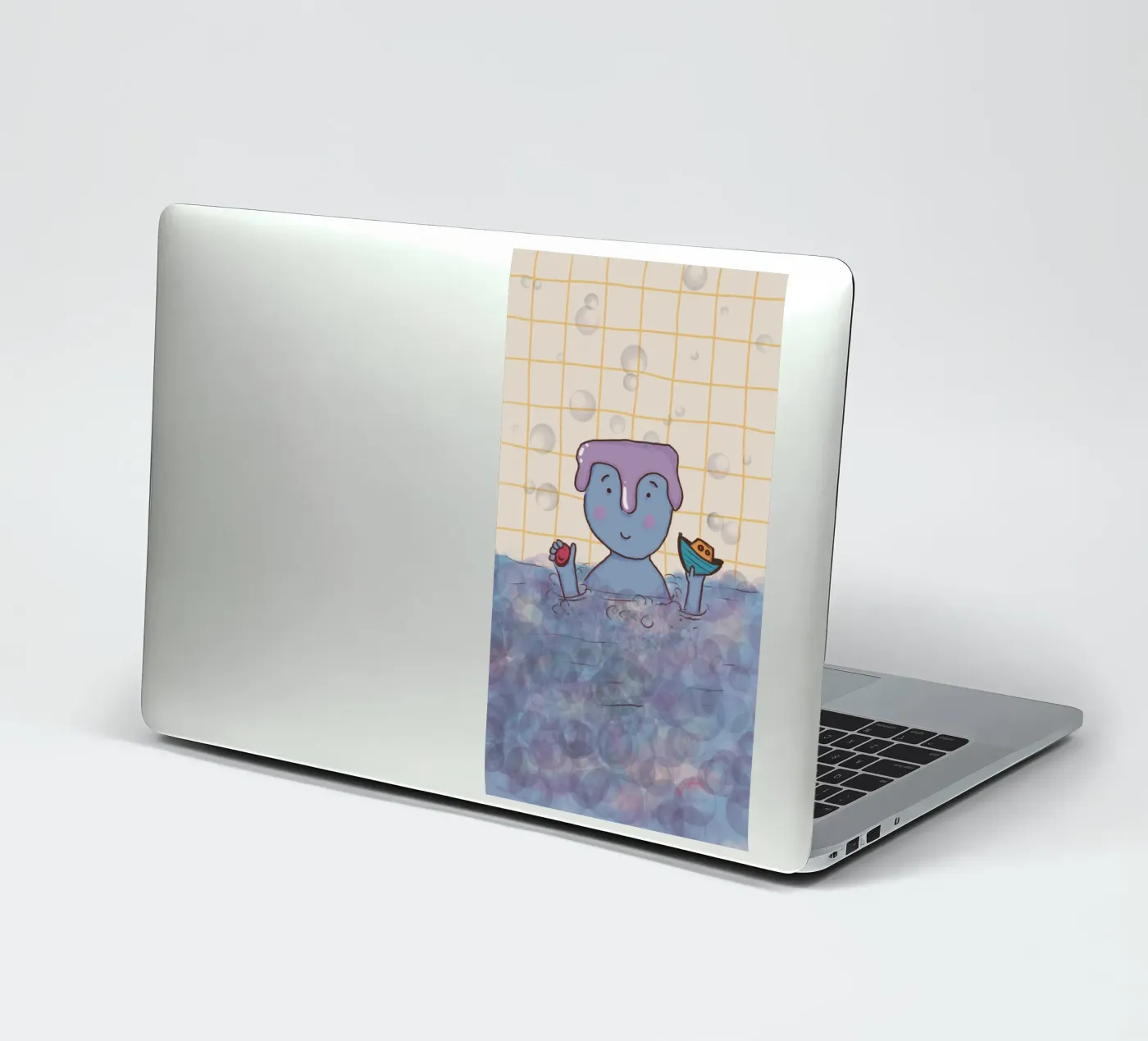 Il tempo del bagno adesivo da Beeeplan