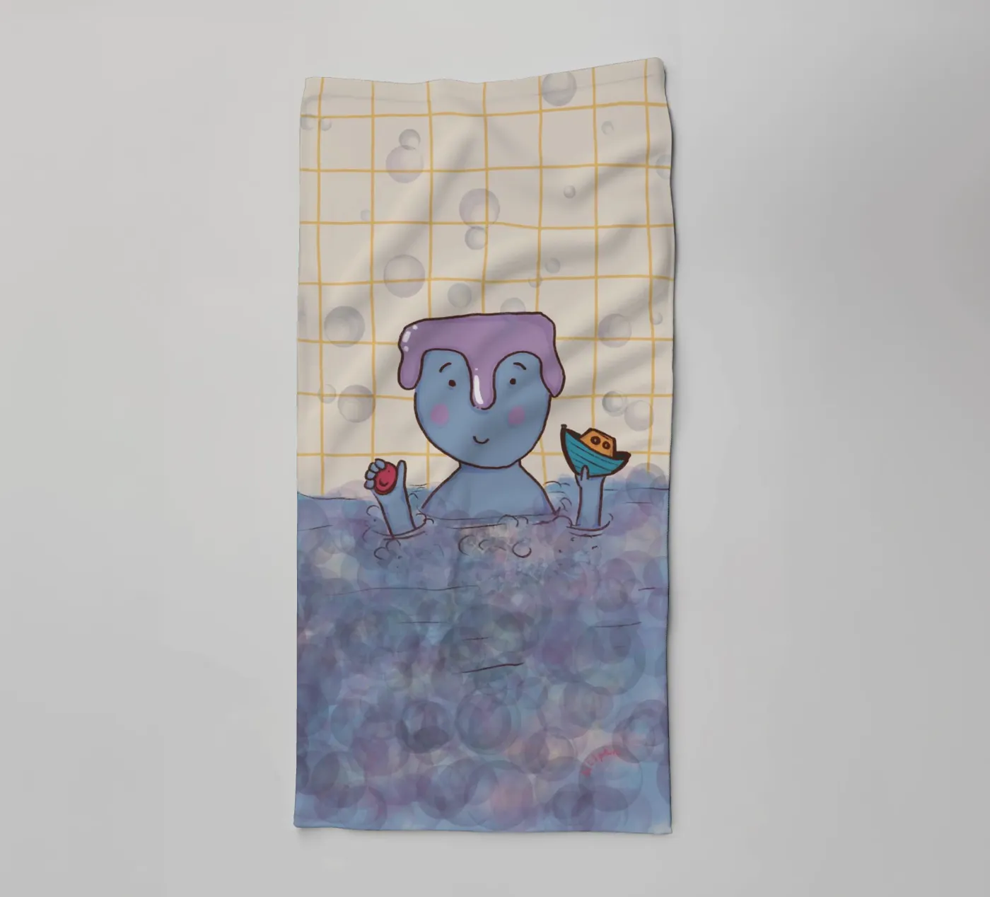 Badtijd badhanddoek van Beeeplan