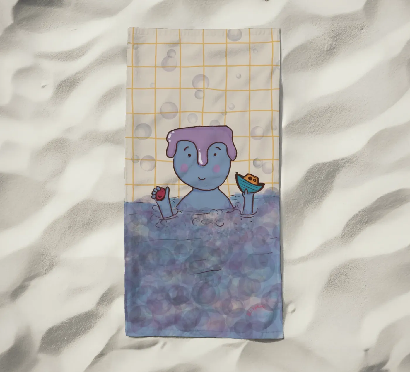 Bath time Strandtuch von Beeeplan