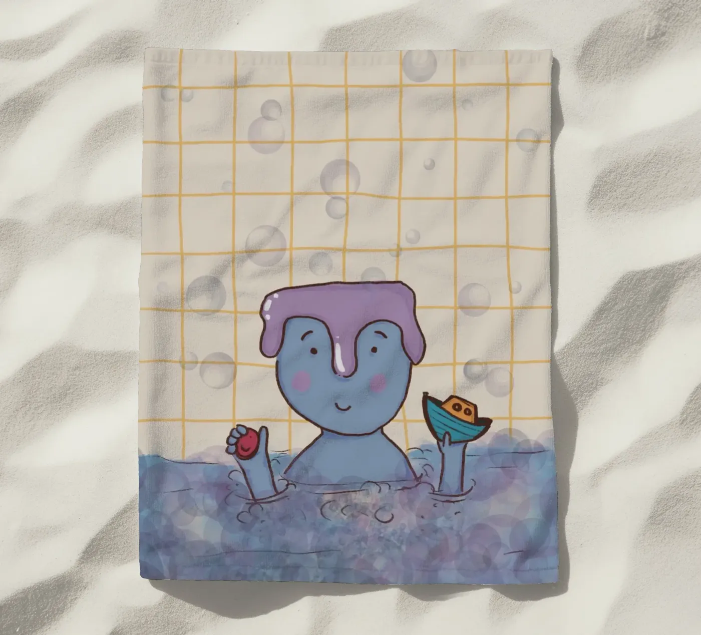 Il tempo del bagno telo mare da Beeeplan