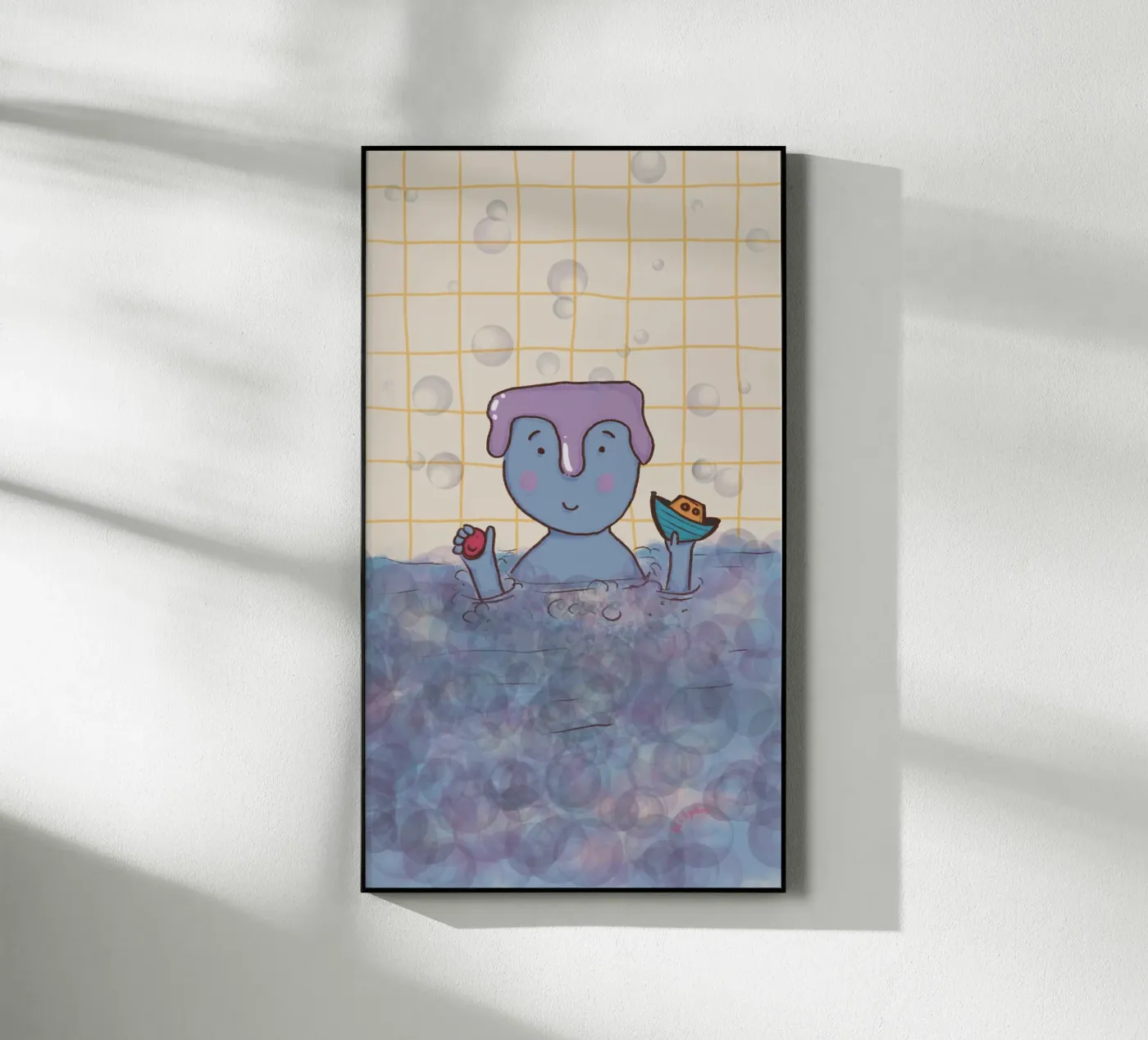 Bath time acryl van Beeeplan