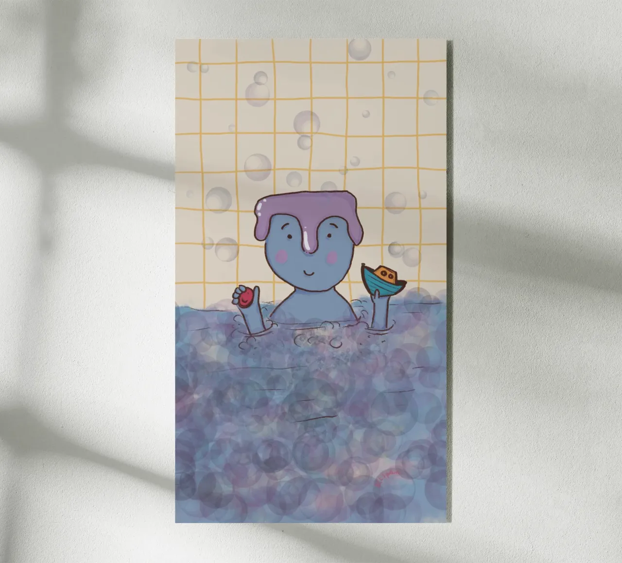 Heure du bain plexiglas de Beeeplan