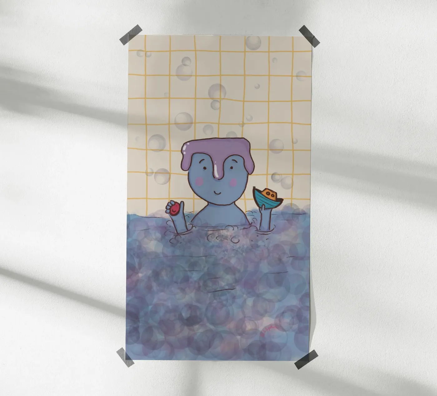 Bath time poster de Beeeplan