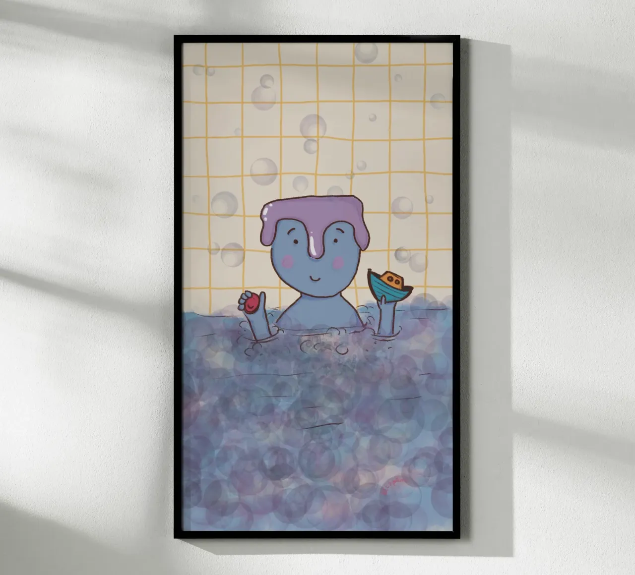 Bath time poster by Beeeplan