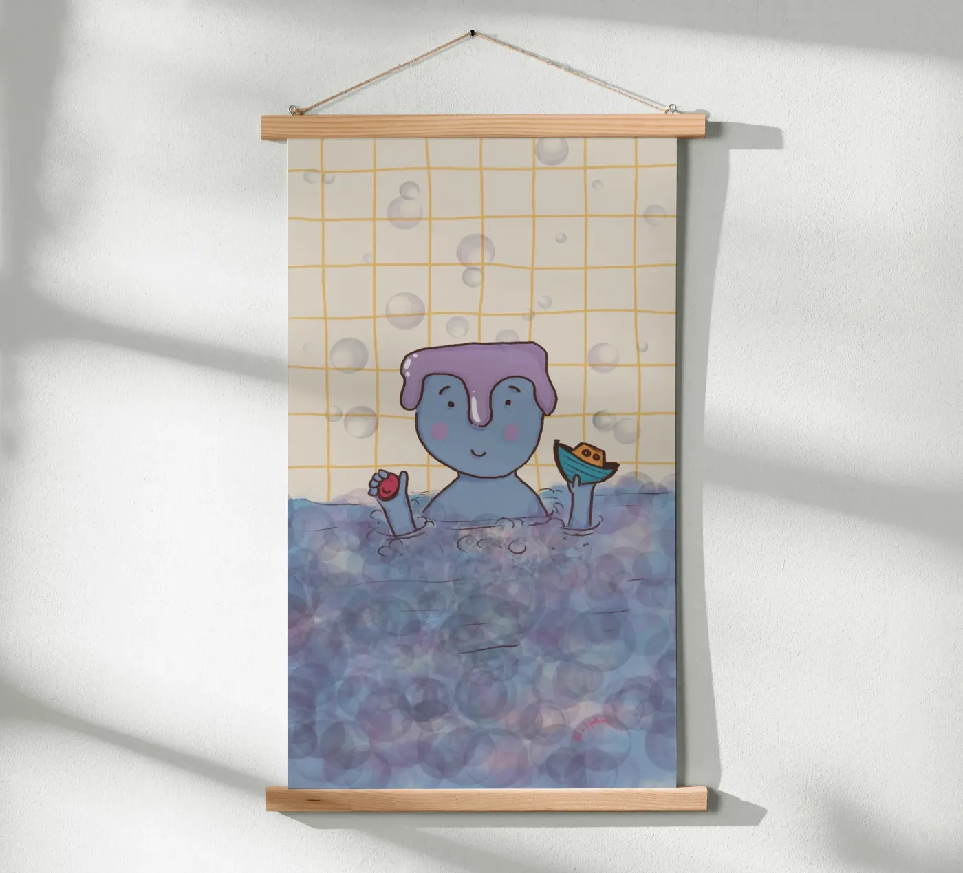 Bath time poster de Beeeplan