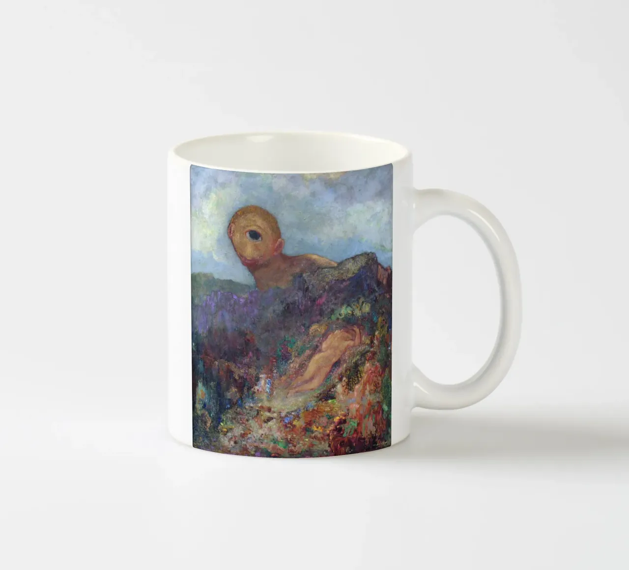 Odilon Redon - De cycloop keramische mok van Timeless Artworks