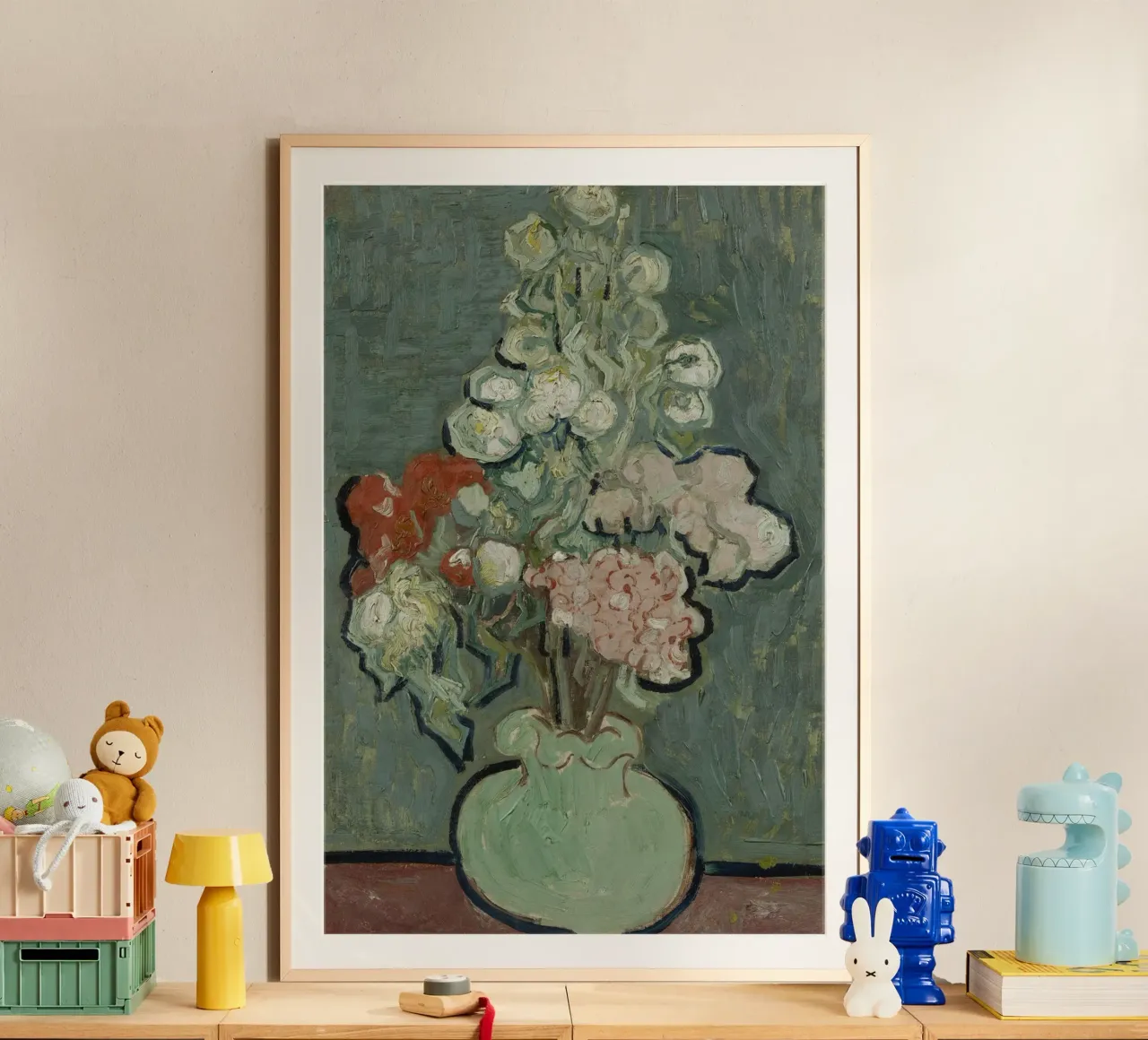 Vincent van Gogh - Vaso di fiori carta hahnemühle da Timeless Artworks