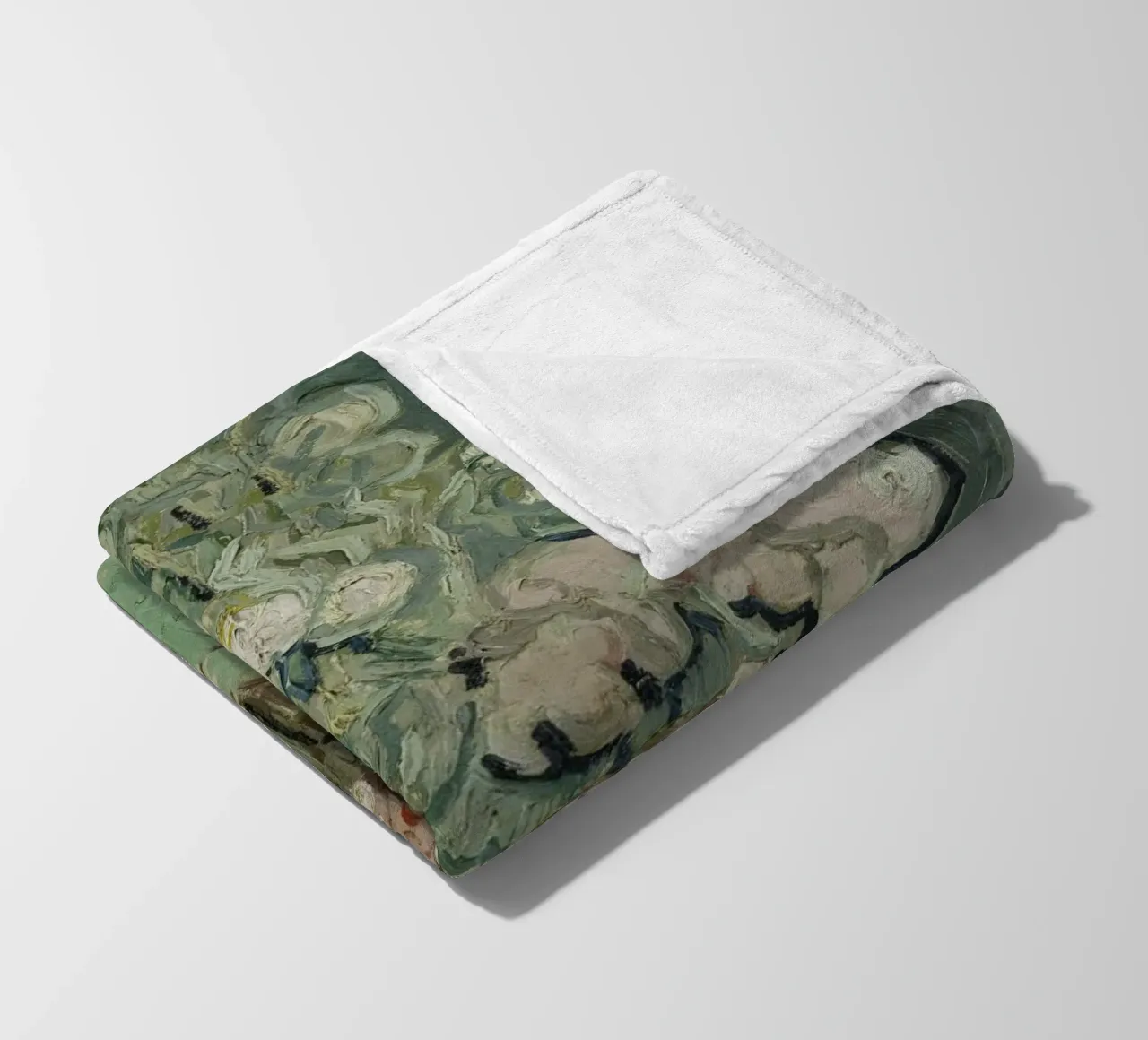 Vincent van Gogh - Vaso di fiori coperta in pile da Timeless Artworks
