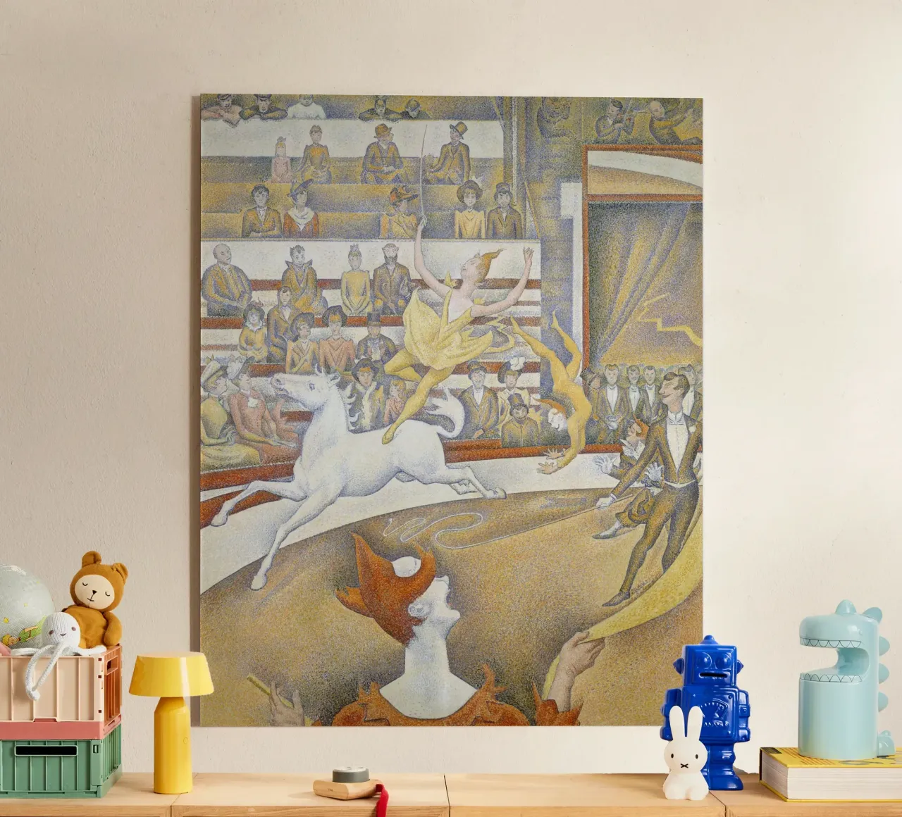 Georges Seurat - Der Zirkus Acryl-Glas von Timeless Artworks