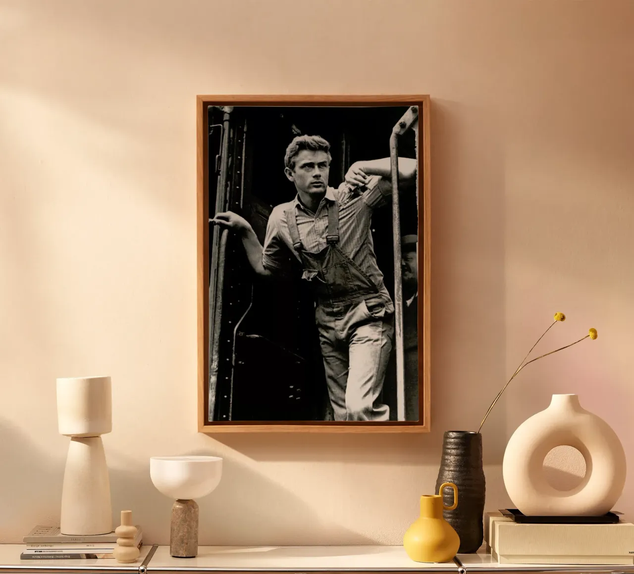 James Dean, 'East of Eden' tela con Cornice a cassetta da Gallery Print and Art Limited