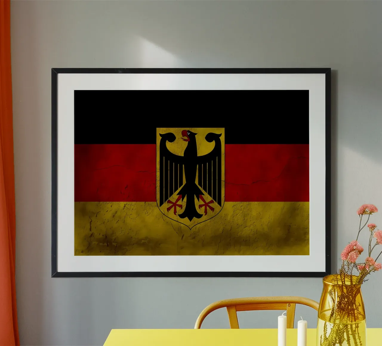 Bandiera vintage della Germania poster da Joshua A Holmes