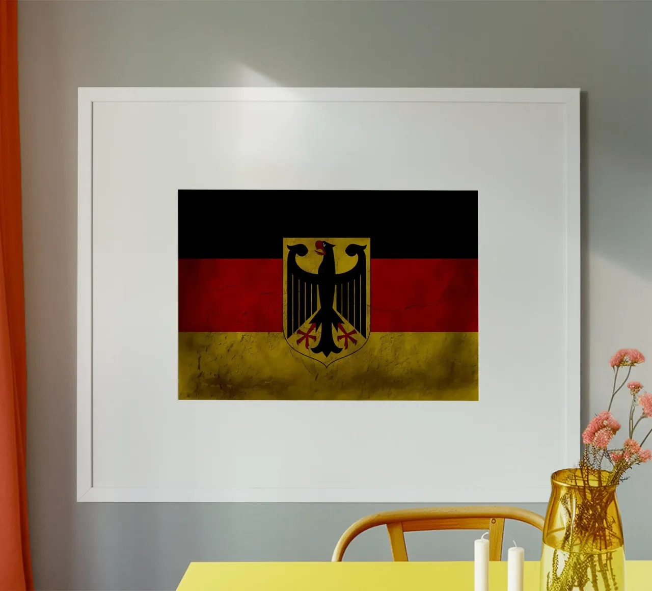 Bandiera vintage della Germania poster da Joshua A Holmes