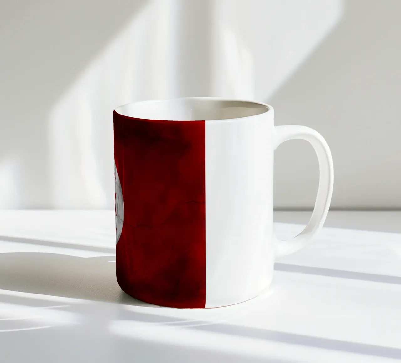 Bandiera d'epoca della Tunisia tazza in ceramica da Joshua A Holmes