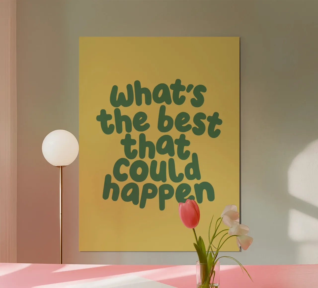 What's The Best That Could Happen Inspirational Motto hahnemühle by THE MOTIVATED TYPE