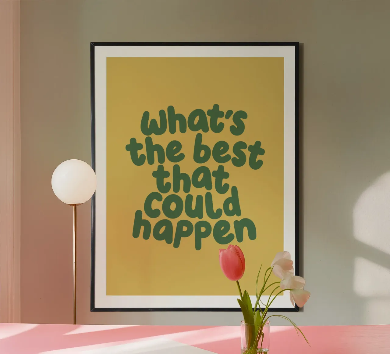 What's The Best That Could Happen Inspirational Motto hahnemühle by THE MOTIVATED TYPE
