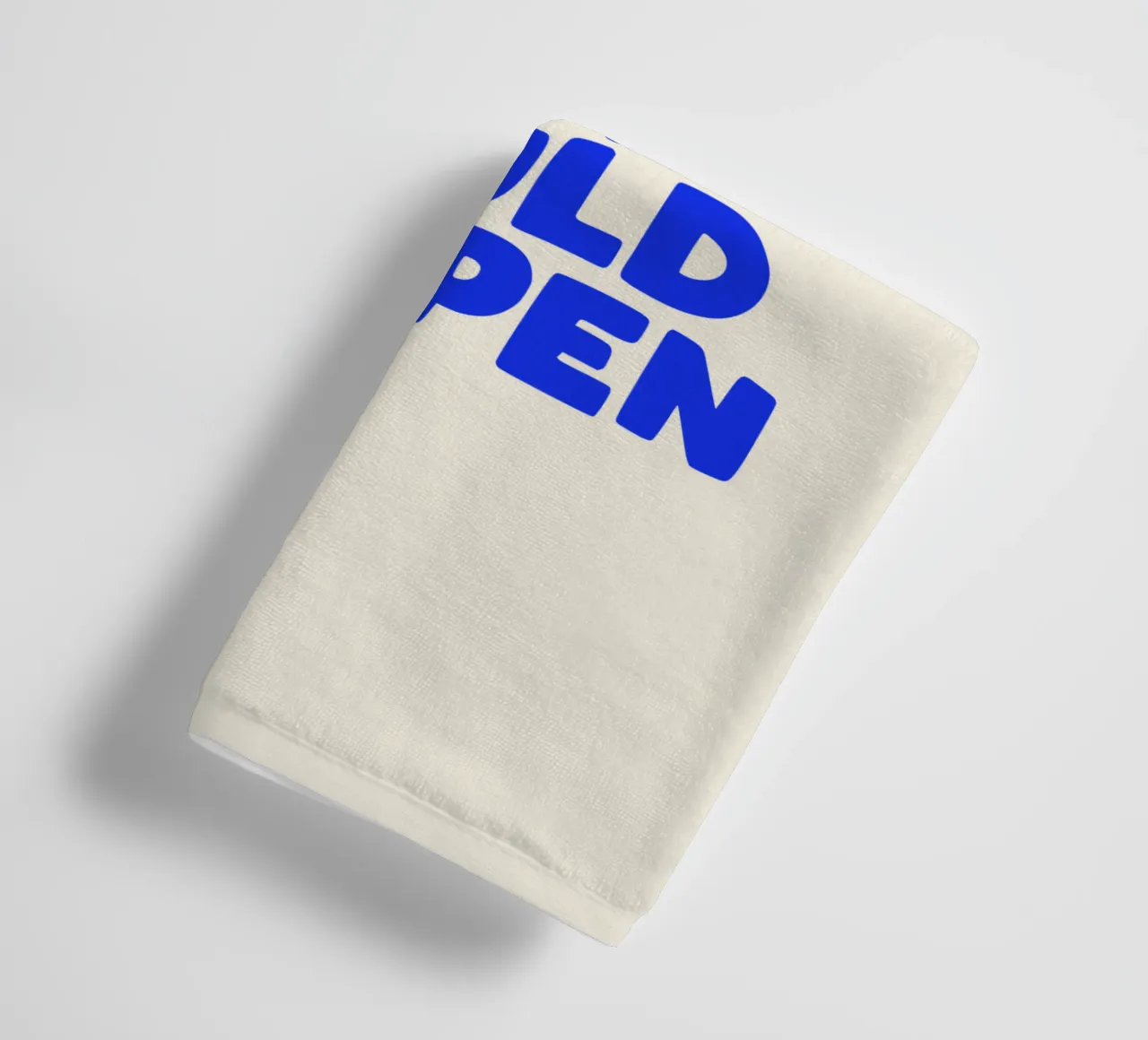 Was ist das Beste, was passieren kann Optimistisches Zitat in Blau Handtuch von THE MOTIVATED TYPE