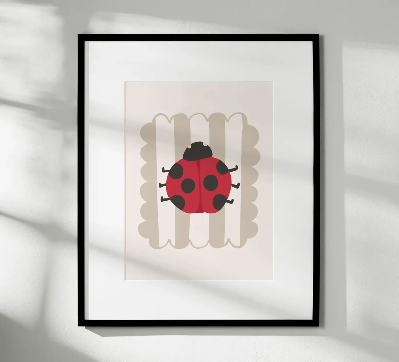 Coccinella poster con telaio in plastica da KRUTH DESIGN