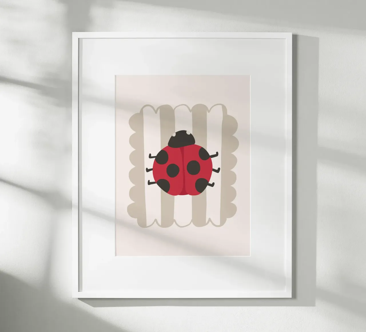Coccinella poster con telaio in plastica da KRUTH DESIGN