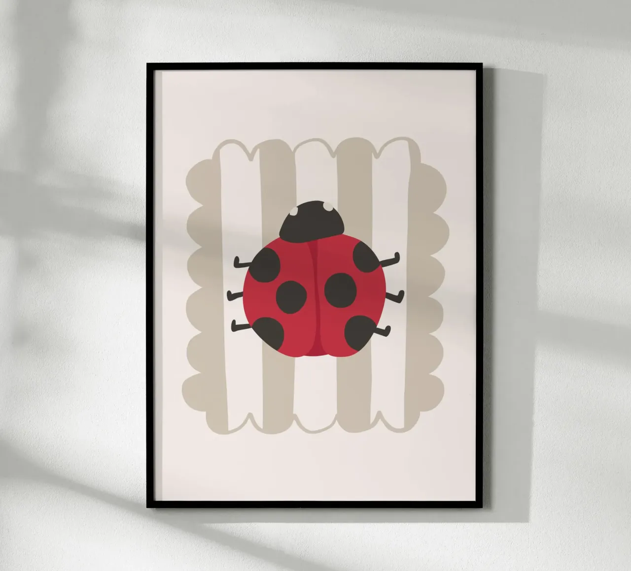 Coccinella poster con telaio in plastica da KRUTH DESIGN