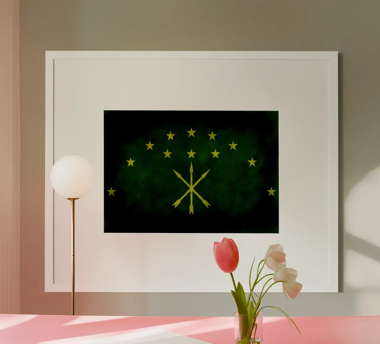 Bandiera d'epoca Adygea poster da Joshua A Holmes