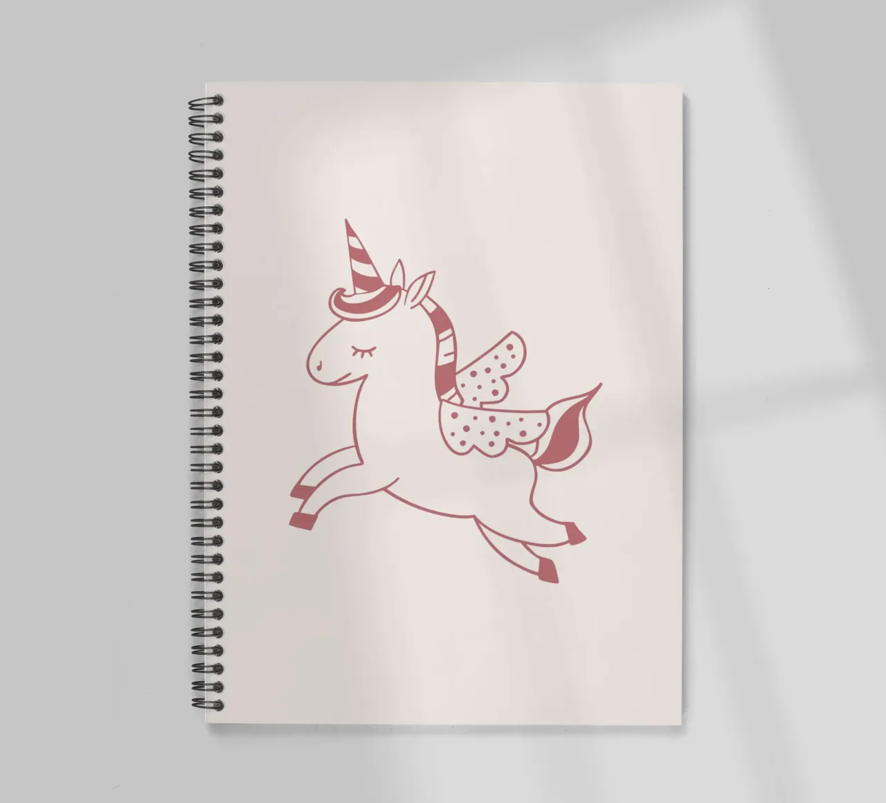 Unicorn spiral notebook by KRUTH DESIGN
