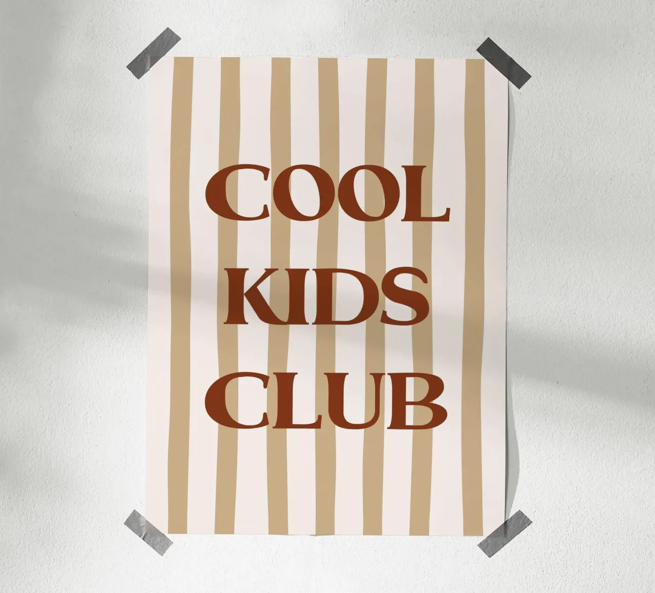 Cool Kids Club poster van KRUTH DESIGN