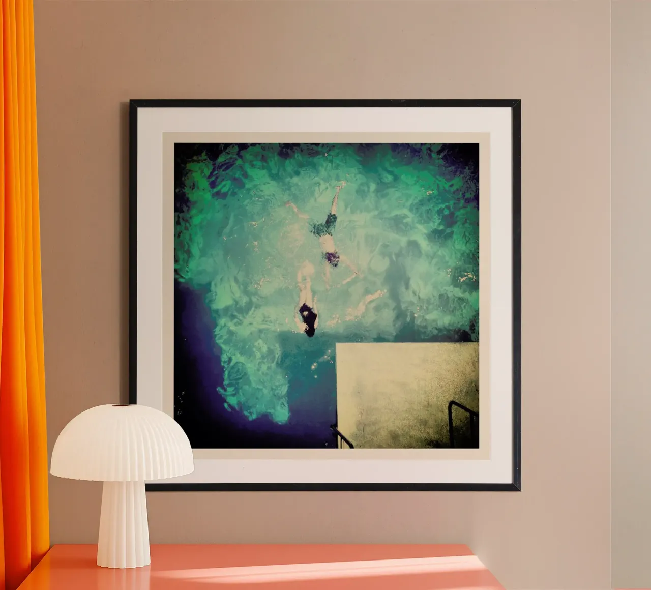Island Life poster con telaio in plastica da Ballack Art House