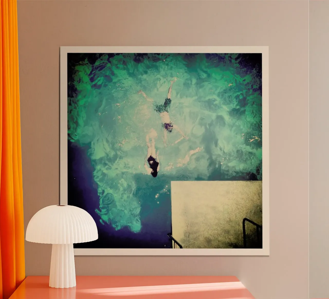 Island Life poster con telaio in plastica da Ballack Art House
