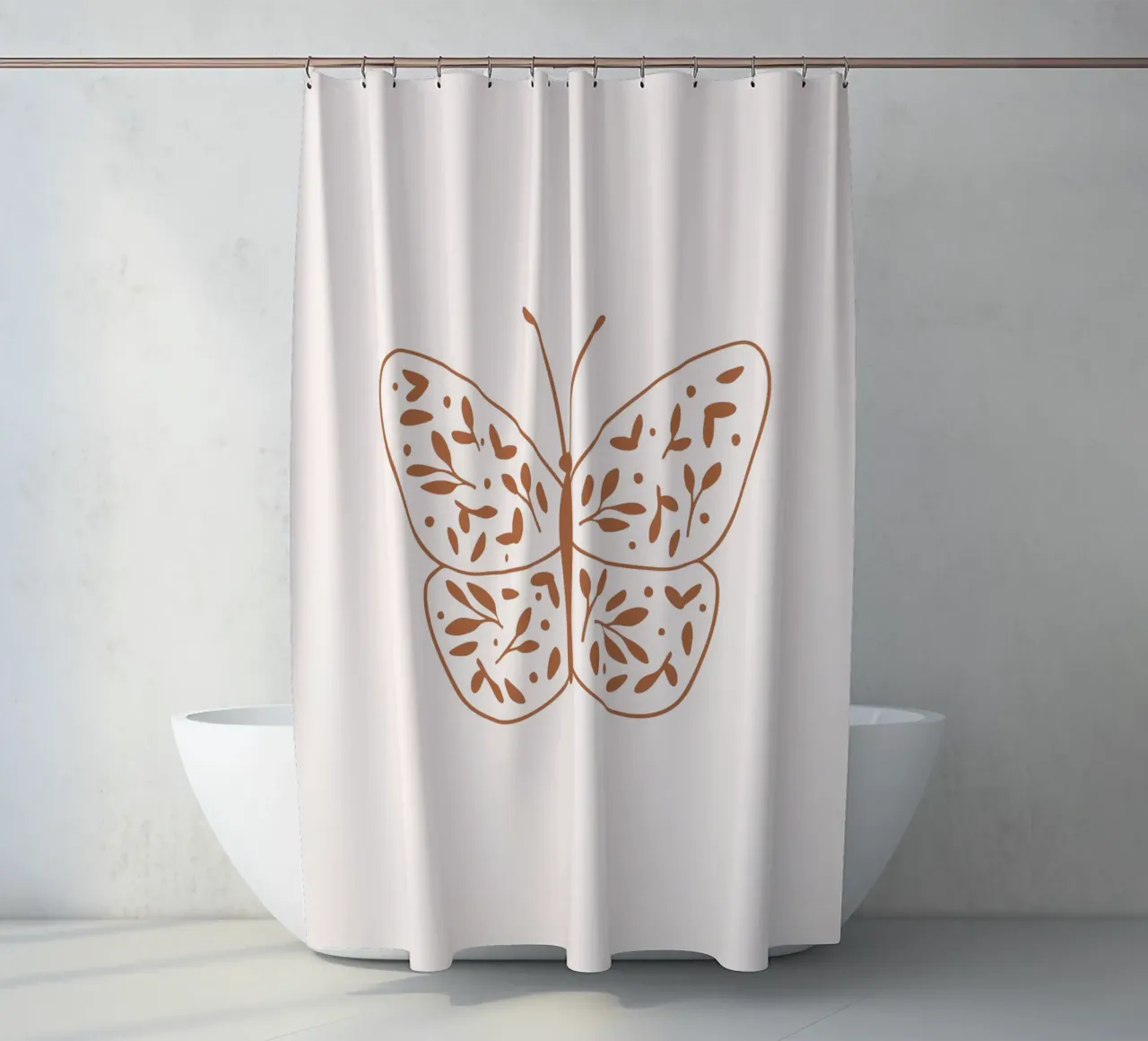 Farfalla tenda da doccia da KRUTH DESIGN