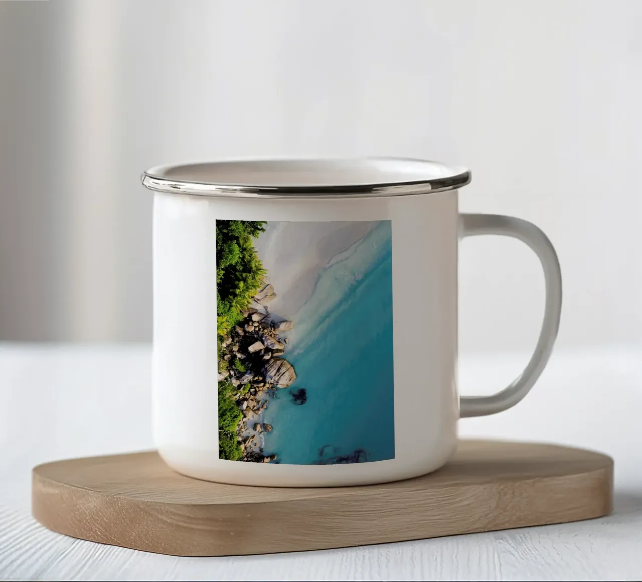 Tropical 2 tazza in smalto da Airpixels