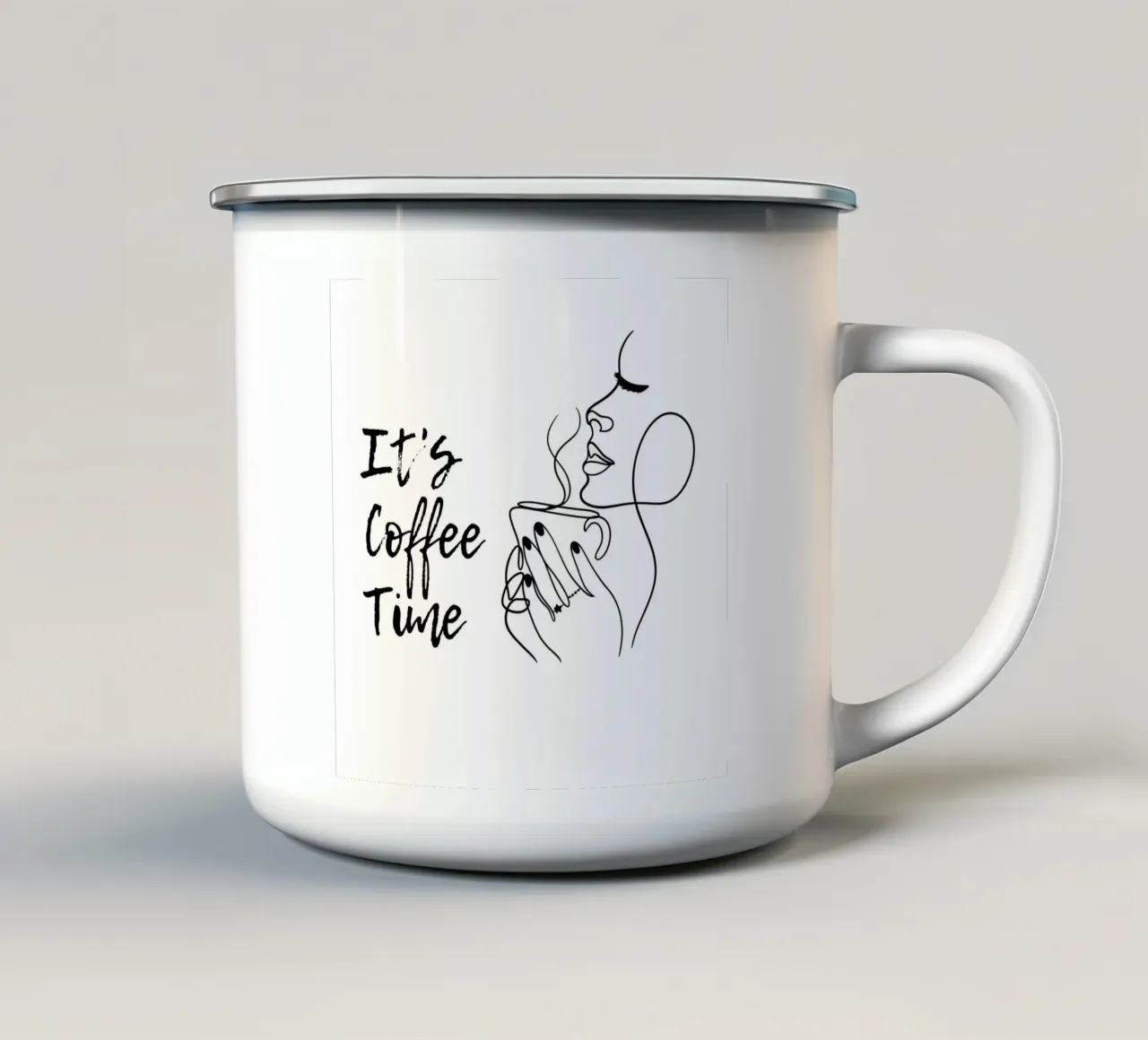 It's Coffee Time tazza in smalto da DigiWunderwerk