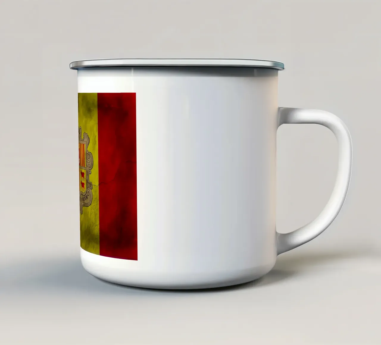 Bandiera d'epoca di Andora tazza in smalto da Joshua A Holmes