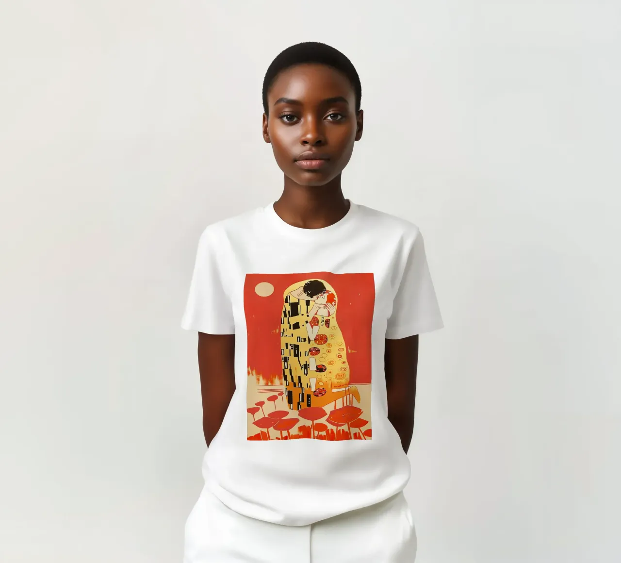 Il bacio (ispirato a Gustav Klimt) t-shirt da DaarbyN