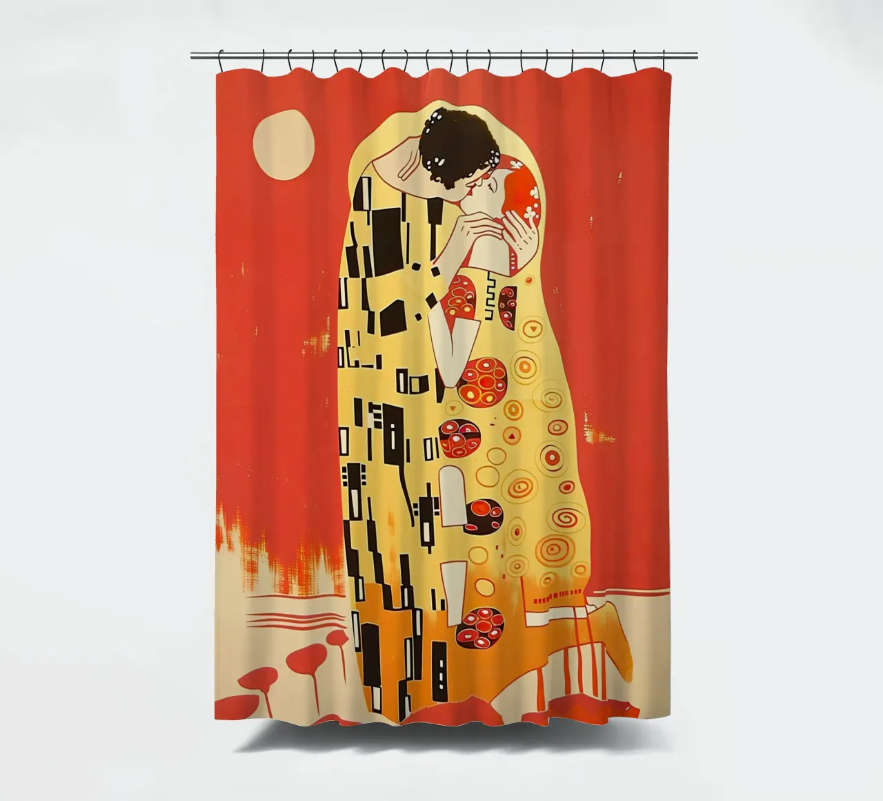 Il bacio (ispirato a Gustav Klimt) tenda da doccia da DaarbyN