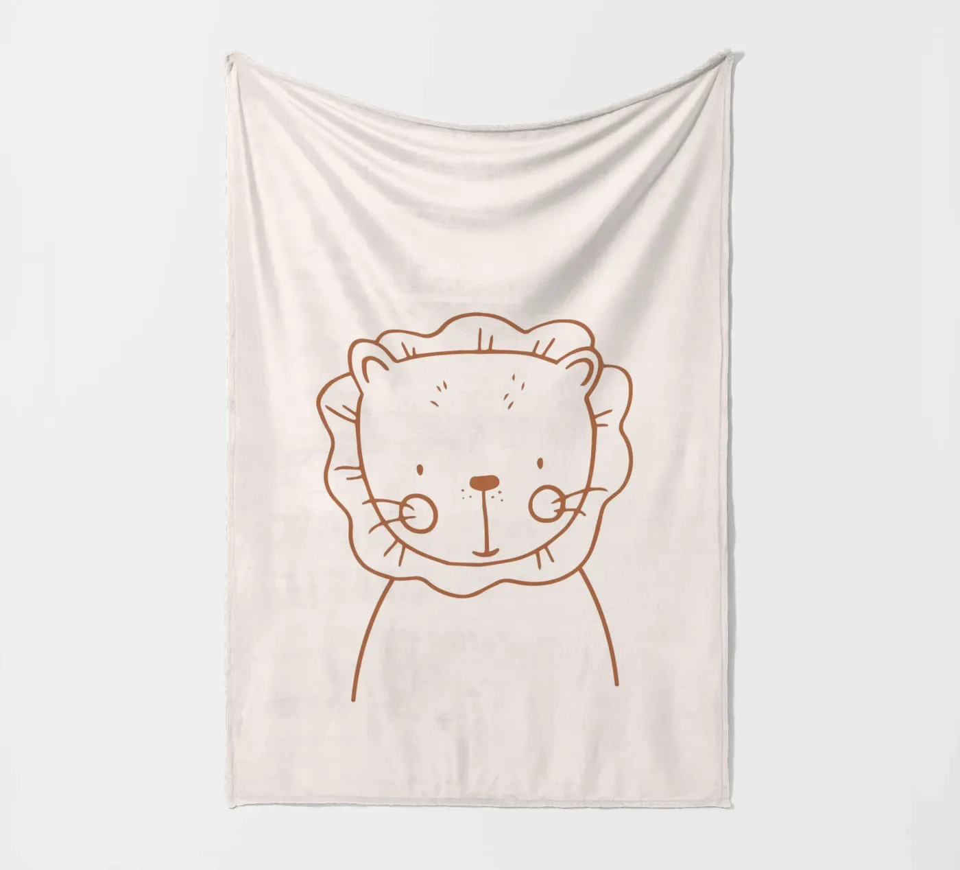 Löwe Fleecedecke von KRUTH DESIGN