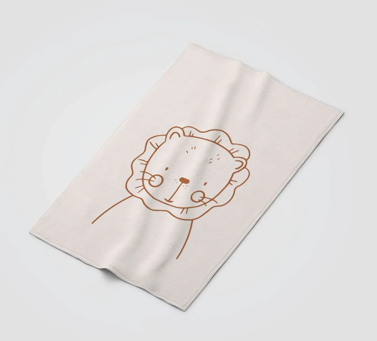 Leone coperta in pile da KRUTH DESIGN
