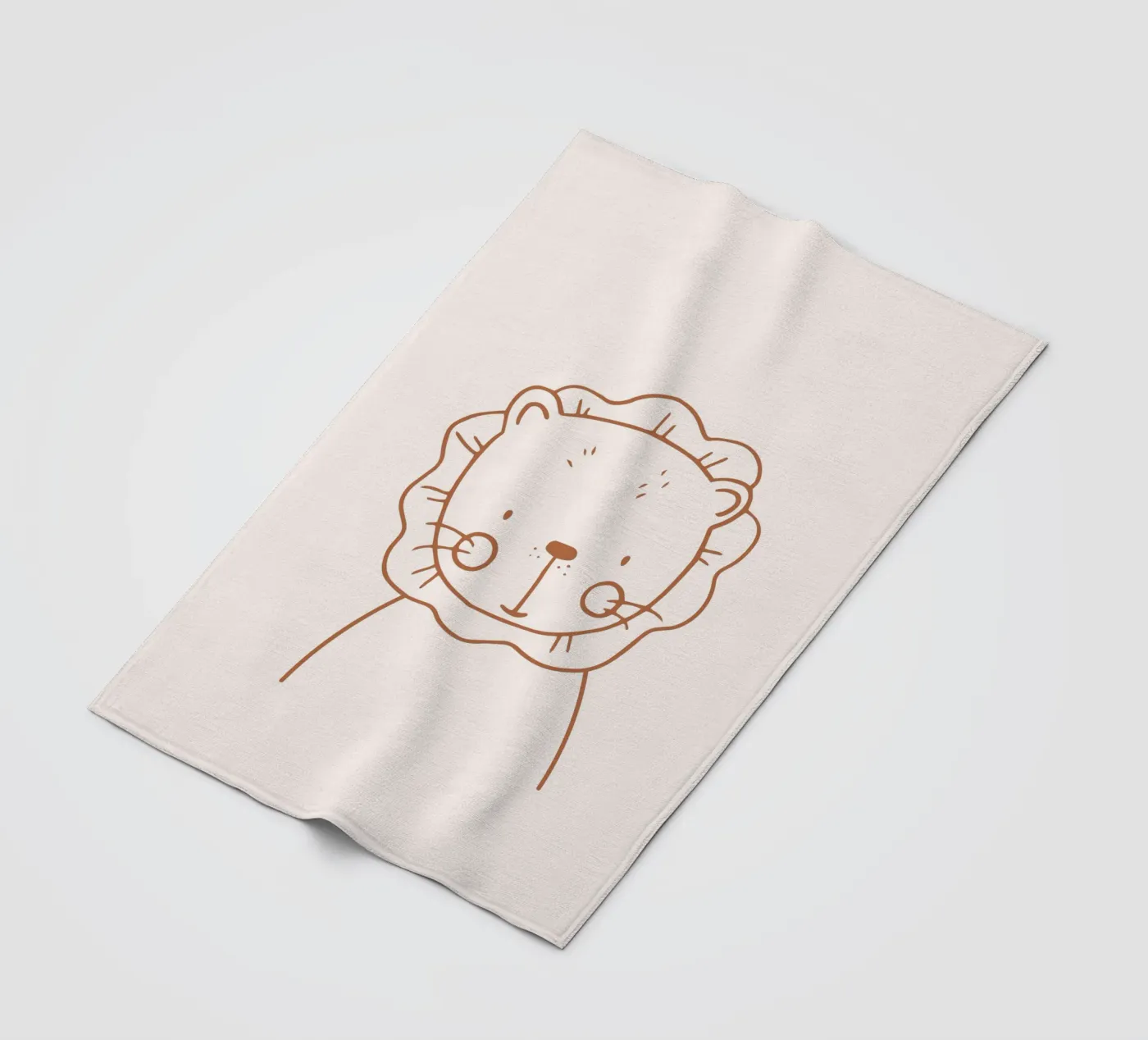 Löwe Fleecedecke von KRUTH DESIGN