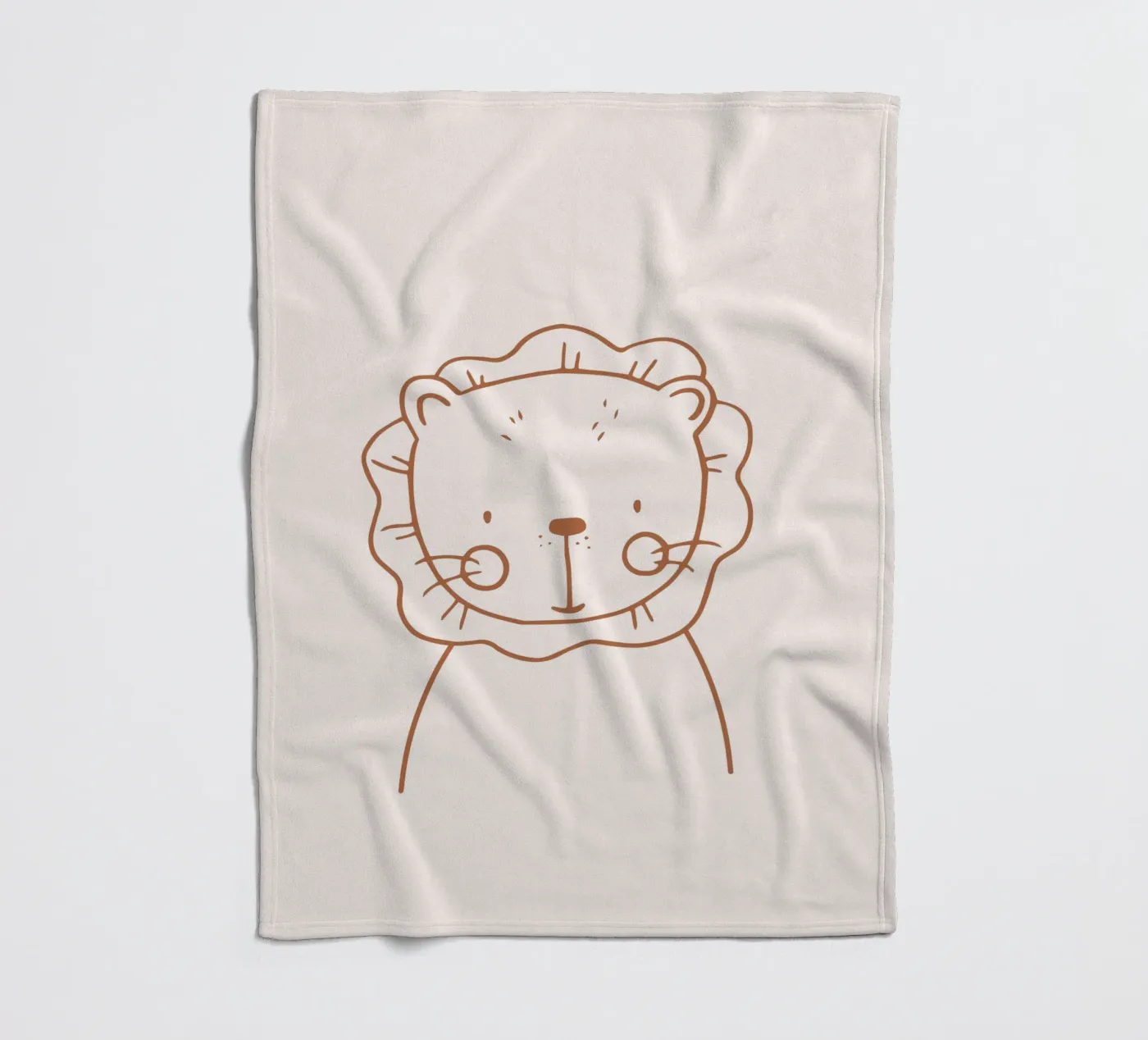 Löwe Fleecedecke von KRUTH DESIGN