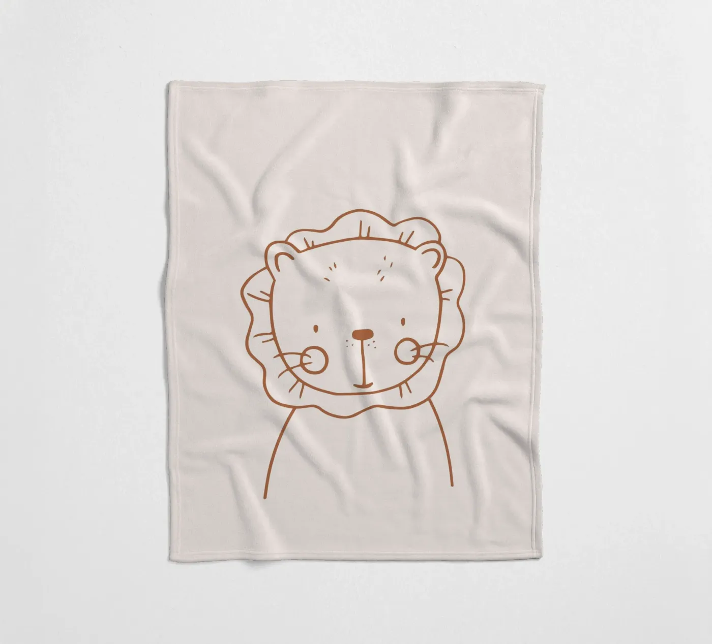 Löwe Fleecedecke von KRUTH DESIGN