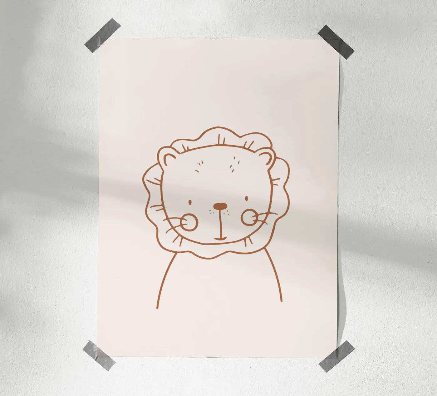 Löwe Poster von KRUTH DESIGN